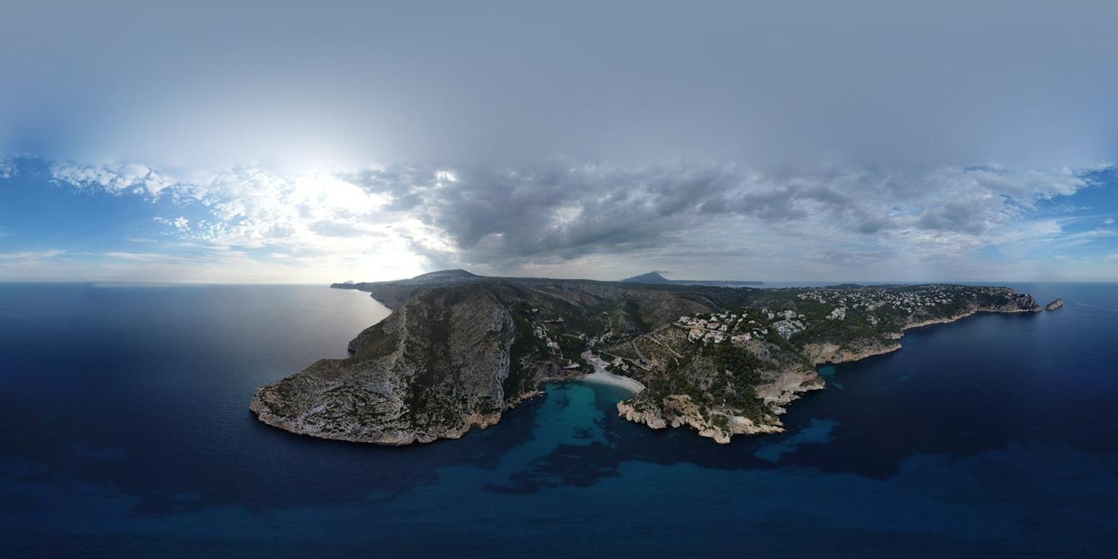 Vista aérea de Cala Granadella